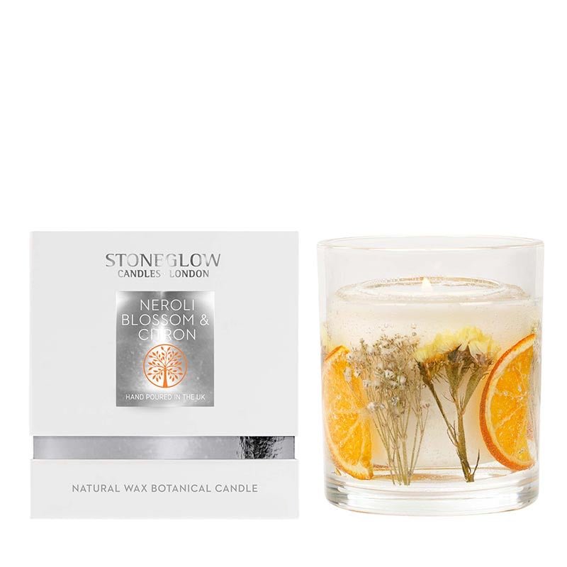 英國 STONEGLOW 天然香氛蠟燭 Neroli Blossom & Citron 橙花與柑橘 140g - La Fée Beauty