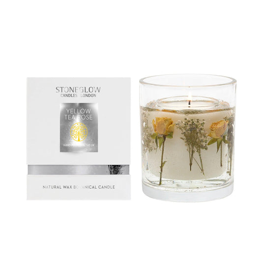 英國 STONEGLOW 天然香氛蠟燭 Yellow Tea Rose 黃茶玫瑰 140g - La Fée Beauty
