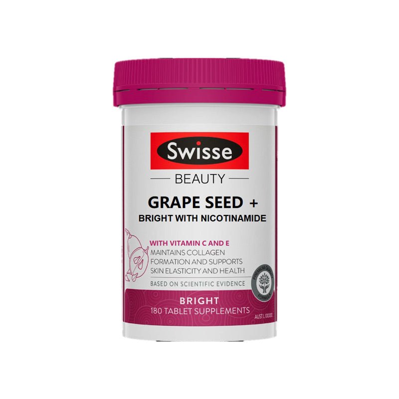 澳洲 Swisse Ultiboost 升級版 高含量葡萄籽精華+烟酰胺180片膠囊 - La Fée Beauty