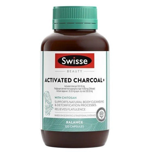 澳洲 Swisse Ultiboost Beauty Activated Charcoal+ 吃油丸 120粒 - La Fée Beauty