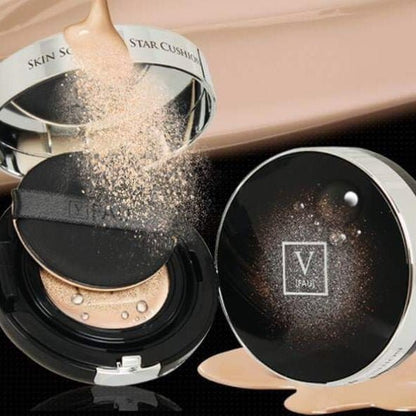 韓國 V FAU 再生星空氣墊粉底 SPF 50+/PA+++ Skin Solution Star Cushion （15g+15g替換芯） - La Fée Beauty