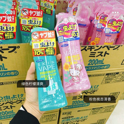 日本 VAPE 未來防蚊噴霧 200ML 綠色柑橘味/粉色蜜桃味 - La Fée Beauty