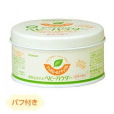 日本 Wakado 和光堂 嬰兒用罐裝植物性爽身粉 (連粉撲) 120g - La Fée Beauty