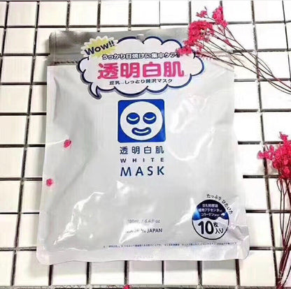 日本 本土 WHITEPACK 透明白肌美白修復面膜 10枚 - La Fée Beauty