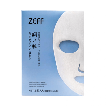 日本 ZEFF 北海道溫泉補水保濕面膜 6片 - La Fée Beauty